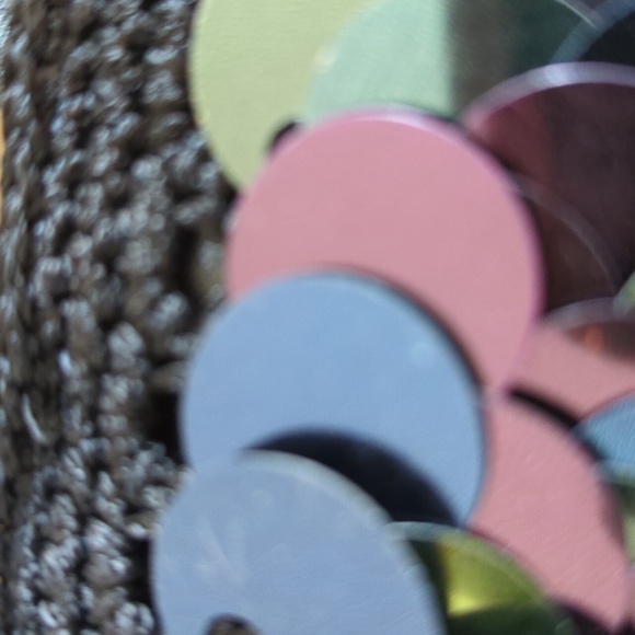 Chico's Illusion Beaded Multi Dark Sequin Wristlet - Picture 6 of 14